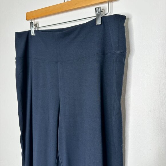 J. Jill Wearever Collection Smooth Fit Slim Leg Navy Blue Stretch Pants Size L - Picture 2 of 5